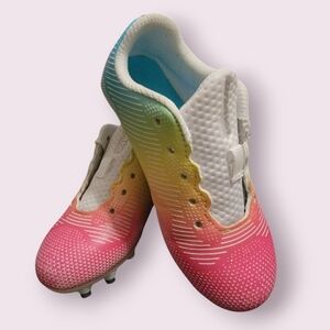 Brava Girls Rainbow Soccer Cleats - near perfect condition!